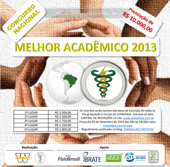 Concurso Nacional Melhor Acadêmico 2013